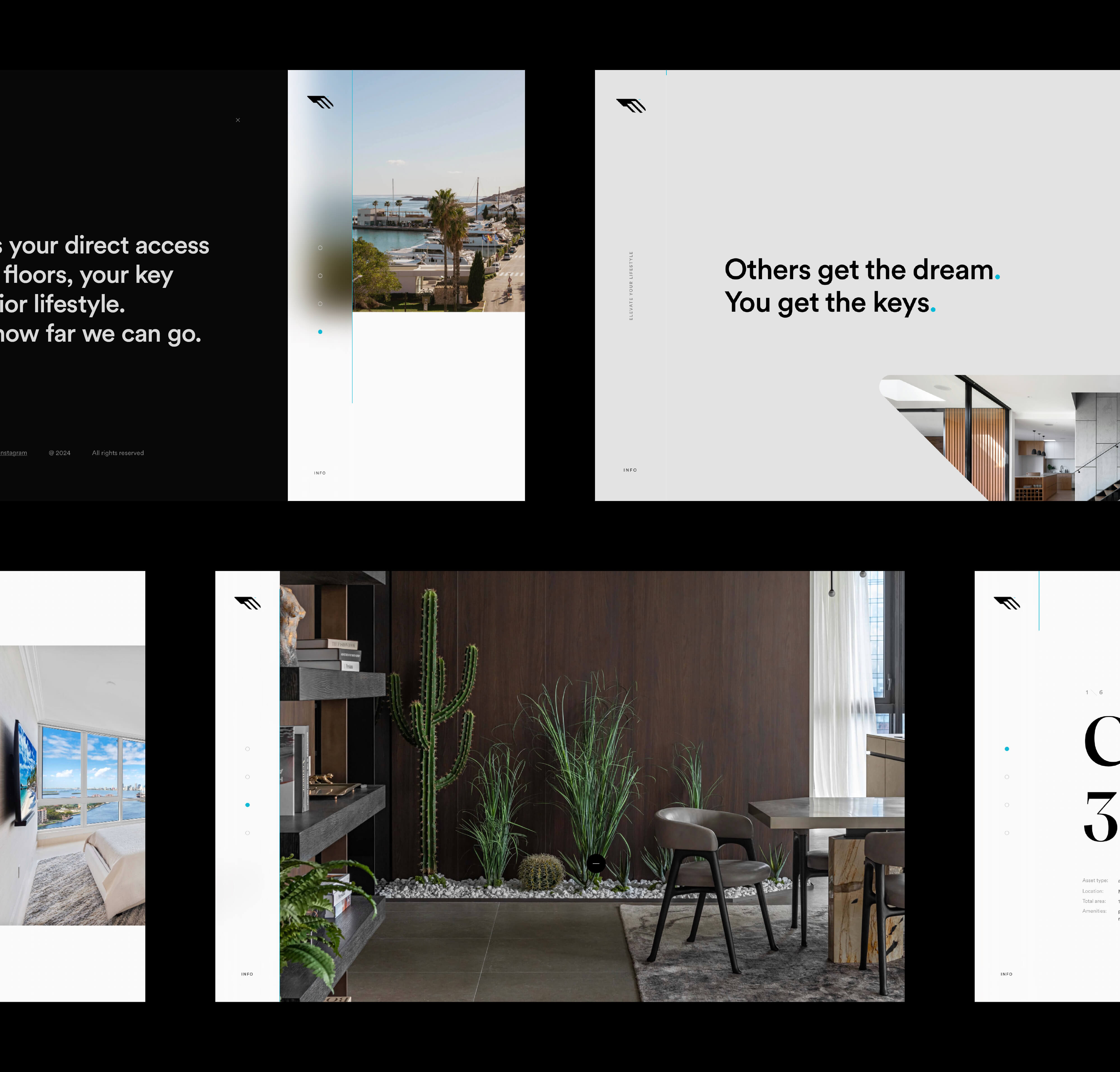 Upstairz website design UI layout