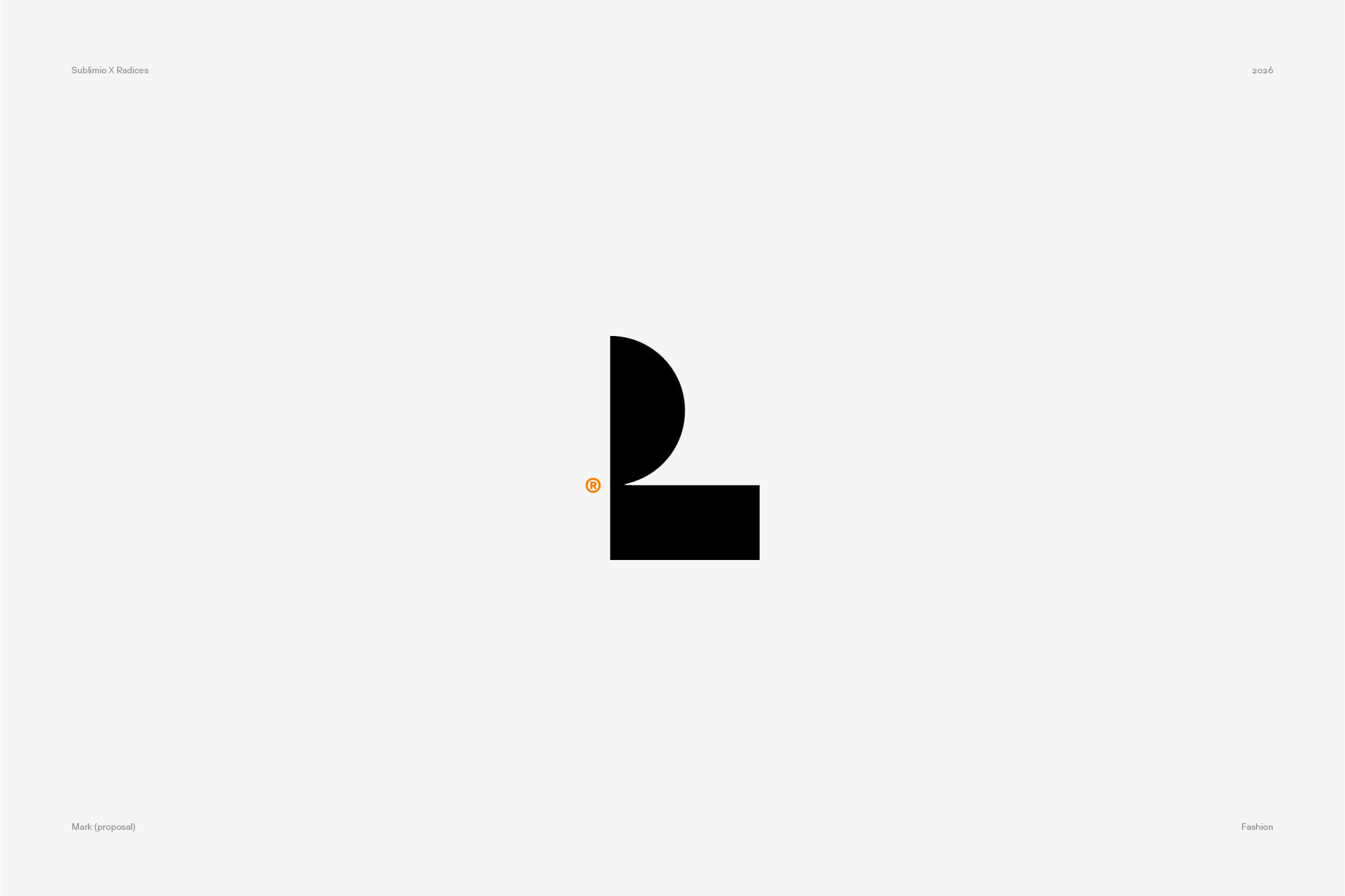 rejected logo design, logo design, unused logo, branding, brand identity proposal, mark design, logotype design, sublimio, radices fashion brand, mark proposal